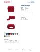 Crimson cut cap ARMY/RANGER DARK RED with logo embroidery