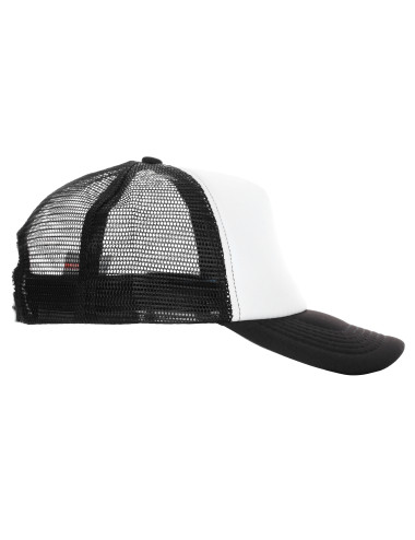Promostars cap NET BLACK/WHITE embroidery logo print