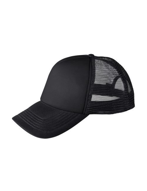 Promostars Baseballkappe NET BLACK/BLACK Logo-Stickerei