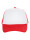 Netz-Baseballkappe rot/weiß Promostars