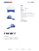 Promostars cap NET CORNFLOWER/WHITE embroidery logo print