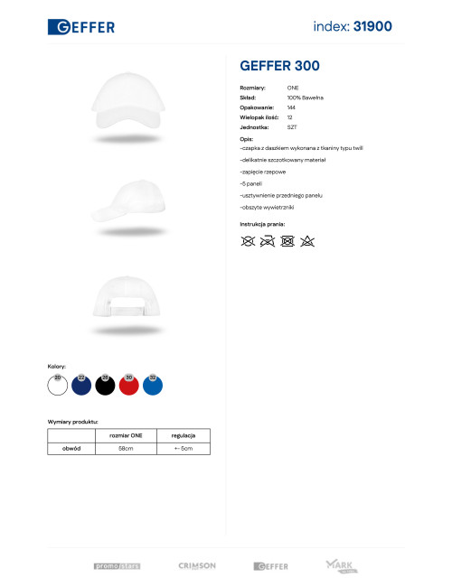 Geffer 300 White Cap