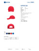 Geffer cap 300 RED under the logo embroidery print