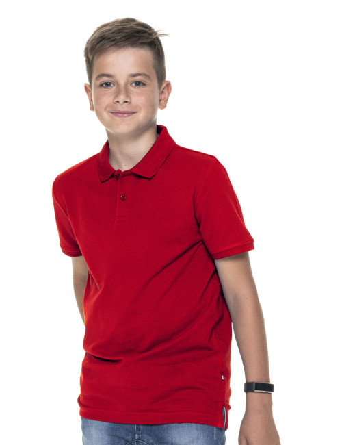 Promostars children`s POLO KID RED with your own print, logo