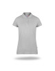 Promostars POLO Damska LADIES' COTTON JASNY SZARY MELANŻ transfer logo