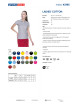 Promostars POLO Damska LADIES' COTTON JASNY SZARY MELANŻ transfer logo