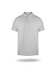 Promostars POLO Męska COTTON JASNY SZARY MELANŻ haft logo nadruk