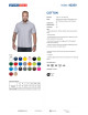 Promostars POLO Męska COTTON JASNY SZARY MELANŻ haft logo nadruk