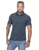 Karmesinrot geschnittenes HERREN-POLO FRANK NAVY BLUE RAIN zum Bedrucken, Logo, Sticken