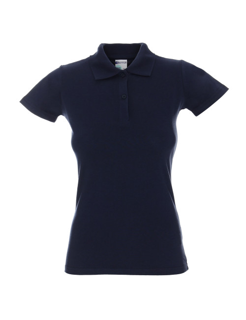 Geffer POLO Damska 450 GRANATOWY pod nadruk, logo, haft, transfer