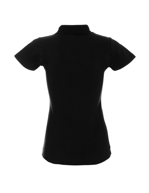 Geffer POLO Damska 450 CZARNY z nadruk, logo, haft