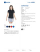 Geffer POLO Women`s 450 BLACK with print, logo, embroidery