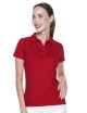 Geffer POLO Damska 450 CZERWONY pod logo, nadruk dtf dtg