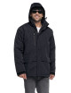 Crimson cut Men`s JACKET LOCK BLACK logo, embroidery, print