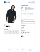 Geffer MEN`S SWEATSHIRT 621 BLACK with custom embroidered logo