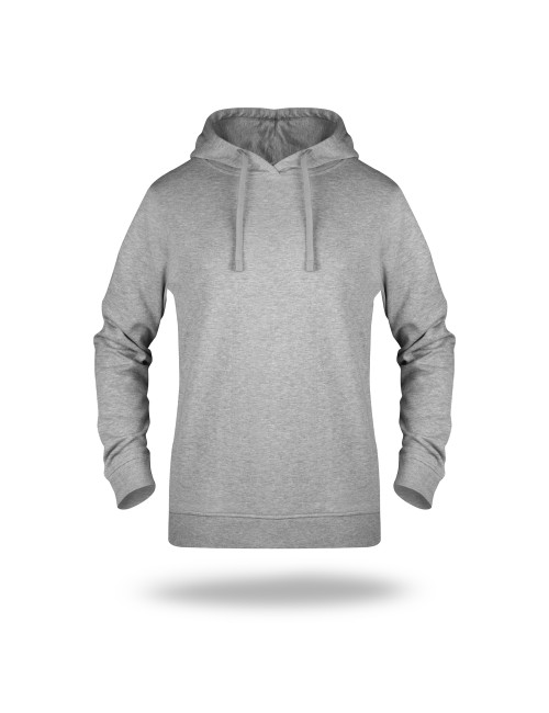 Geffer MEN`S SWEATSHIRT 621 LIGHT GRAY MELANGE with company logo for employees