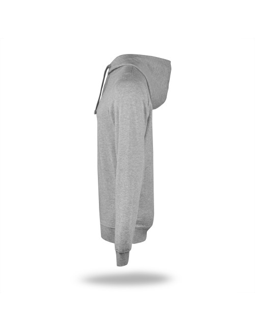 Geffer HERREN-SWEATSHIRT 621 HELLGRAU MELANGE mit Firmenlogo für Mitarbeiter