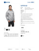 Geffer MEN`S SWEATSHIRT 621 LIGHT GRAY MELANGE with company logo for employees