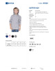 Geffer Children`s sweatshirt 629 LIGHT GRAY MELANGE for printing, embroidery