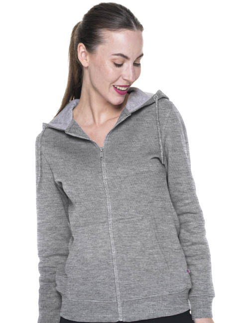 Promostars Women`s SWEATSHIRT COOKIE LIGHT GRAY MELANGE under embroidery print