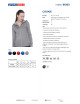 Promostars Damen SWEATSHIRT COOKIE HELLGRAU MELANGE mit Stickdruck
