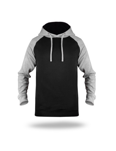 Bluza męska Promostars Urban czarny/jasnoszary melanż - P&M