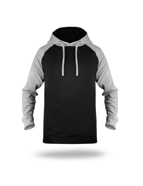 Herrenpullover Promostars Urban schwarz/hellgrau melange