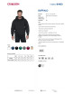 Herren-Sweatshirt im purpurroten Schnitt, BUFFALO, SCHWARZ, Stickdruck unter dem Logo
