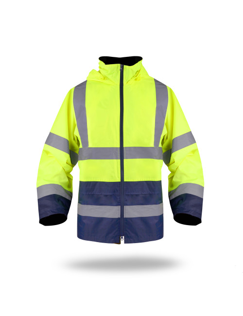 Kurtka męska Mark the Helper Jacket Hi-Vis Rain żółta - P&M