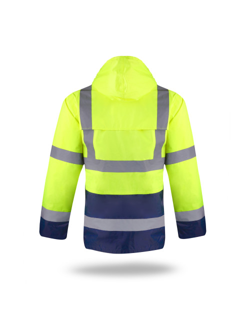 Kurtka męska Mark the Helper Jacket Hi-Vis Rain żółta - P&M