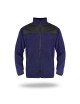 Herren-Fleecejacke Mark The Helper Guard Marineblau/Schwarz