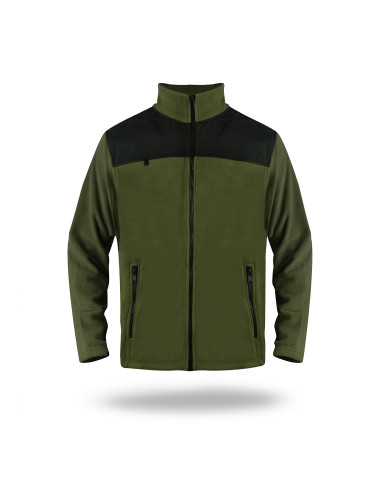 Mark the helper Herren SWEATSHIRT GUARD KHAKI/BLACK Logo, Stickerei, Aufdruck