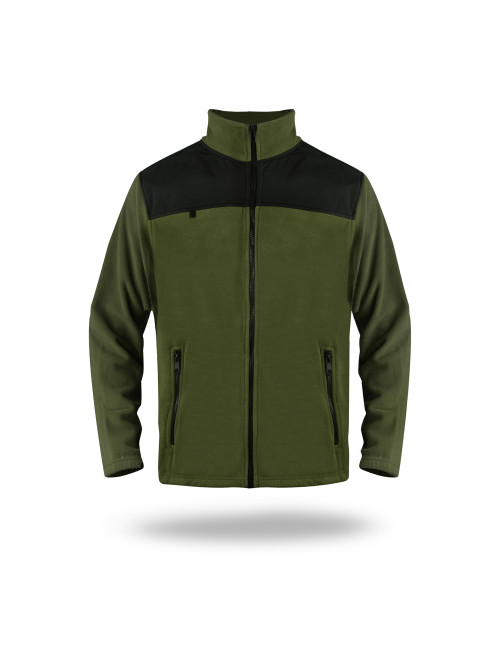 Mark the helper Herren SWEATSHIRT GUARD KHAKI/BLACK Logo, Stickerei, Aufdruck