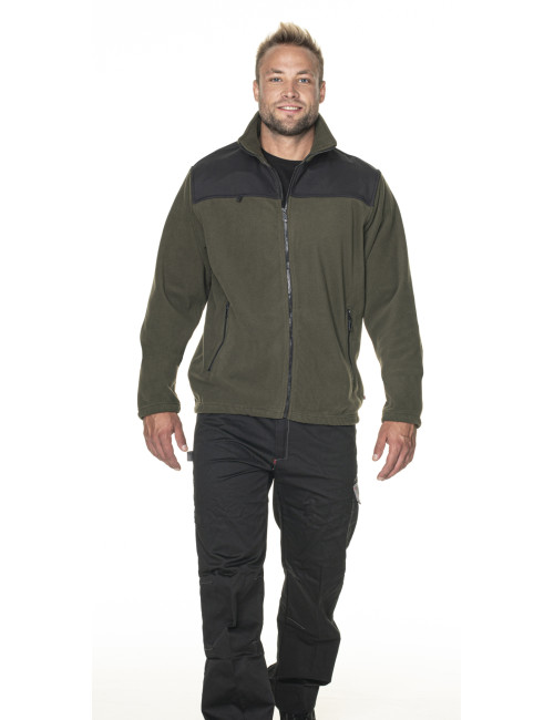 Mark the helper Herren SWEATSHIRT GUARD KHAKI/BLACK Logo, Stickerei, Aufdruck