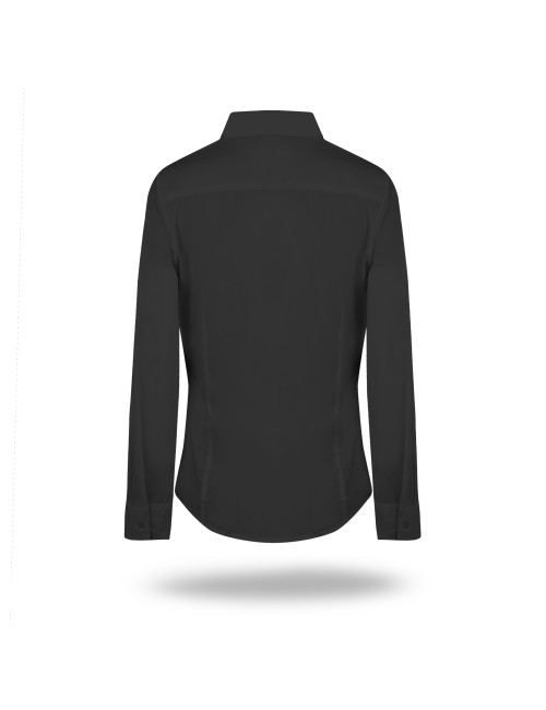 Damenbluse Promostars Ladie's Wave schwarz