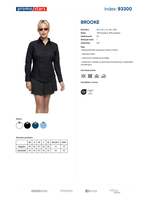 Brooke Damenshirt schwarz Promostars