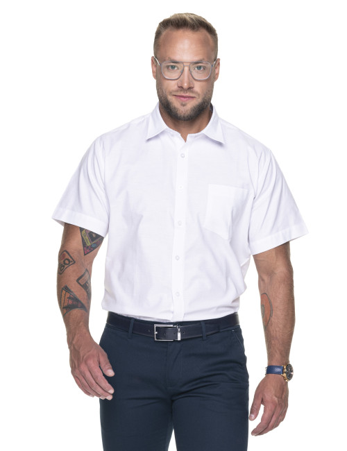 Herrenhemd Promostars Short River Weiß