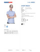 Kurzes Brook-Shirt für Damen, blau Promostars