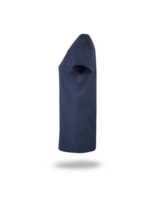 Schweres Promostars-T-Shirt für Damen in hellem Marineblau