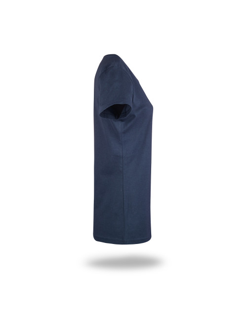 Schweres Promostars-T-Shirt für Damen in hellem Marineblau