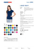 Schweres Promostars-T-Shirt für Damen in hellem Marineblau