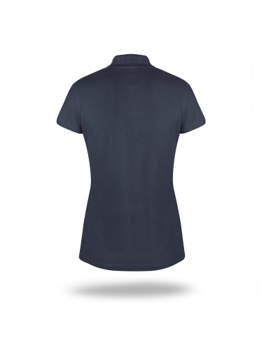 Damen-Baumwollpolo, hellmarineblau Promostars