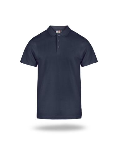 Herren-Poloshirt aus Baumwolle in hellem Marineblau von Promostars