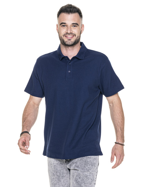 Polo męskie cotton jasny granatowy Promostars
