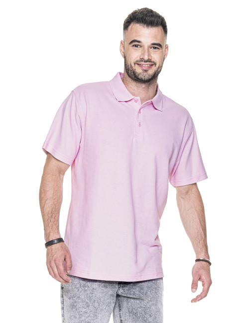 Polo męskie cotton cukierkowy róż Promostars