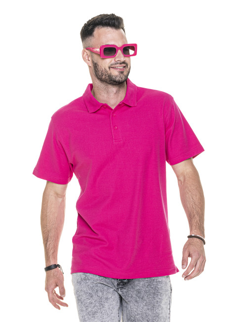 Polo męskie cotton różowy Promostars