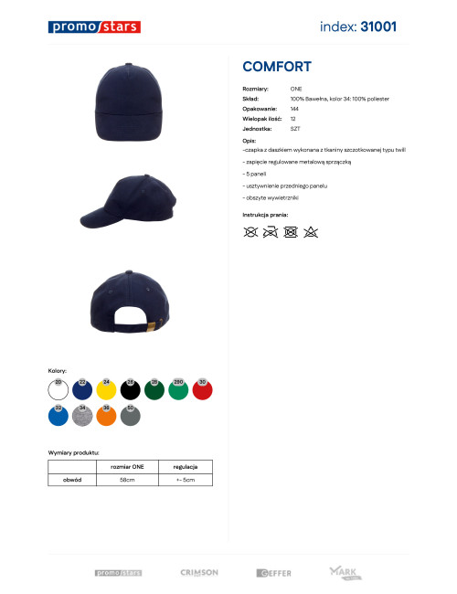 5-Panel-Komfortkappe, perfekt zum Besticken und Bedrucken