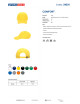 CZAPKA M COMFORT YELLOW with 5 panels under the logo.