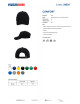 Cap Comfort 100% cotton perfect for embroidery and printing