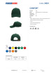 COMFORT BOTTLE GREEN BASEBALL CAP WITH EMBROIDERY